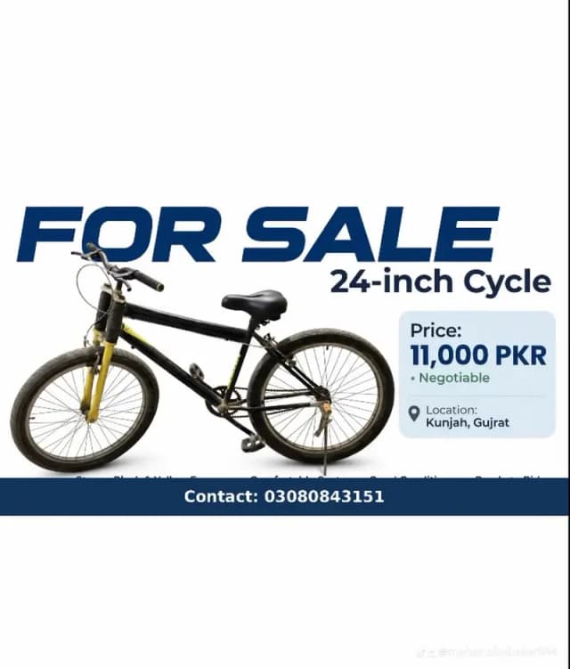 New cycle ha 24 inch ki ha