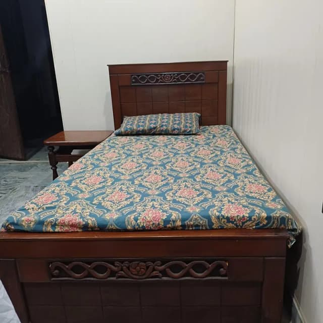 single bed with five seater sofaa