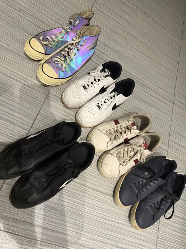 5 branded thrifted shoes