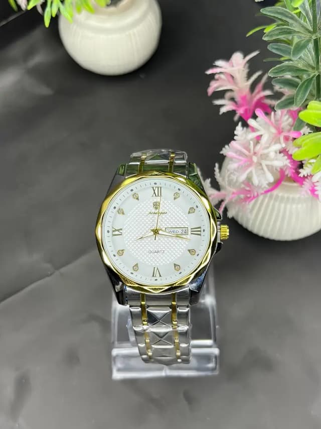 PERIMUM TWO TONE QUARTZ WATCH