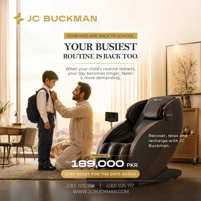 Pakistan No 01 Massage Chair - Jc Buckman - Full Body Massager - Chair
