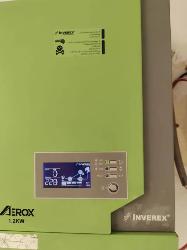 INVEREX INVERTER 1.2KW AGS SP TALL 1800 12V 140Ah 20HR
