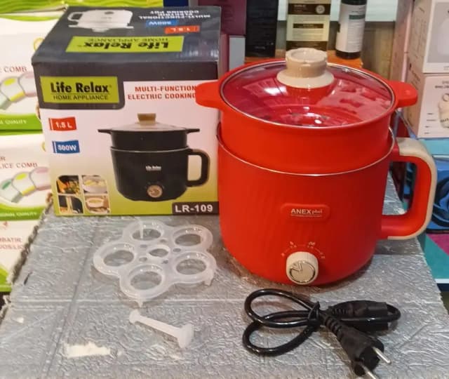 Life Relax 500W Multifunctional Electric Cooking Pot – Compact All-in