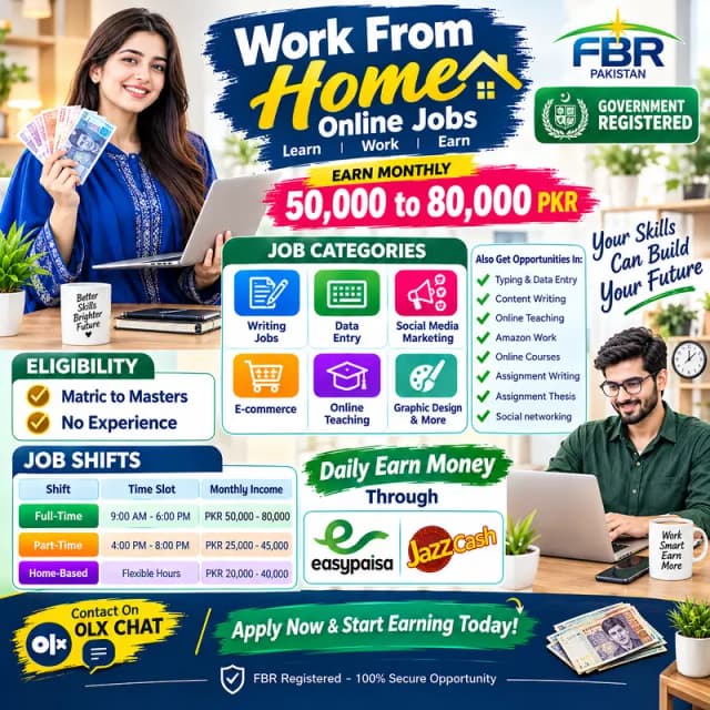 Online Job / Typing job / Assignment Job / part time Job / Data Entry