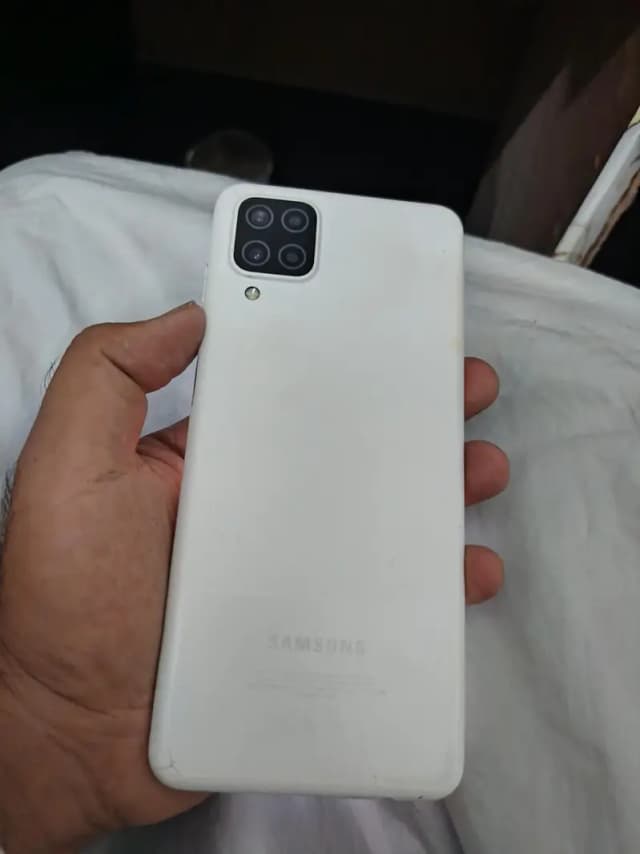 Samsung Mobile A12 with box and charger