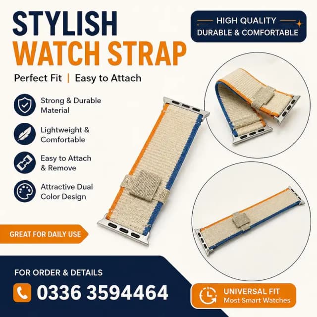 only 3 days used and flagship wrist strap