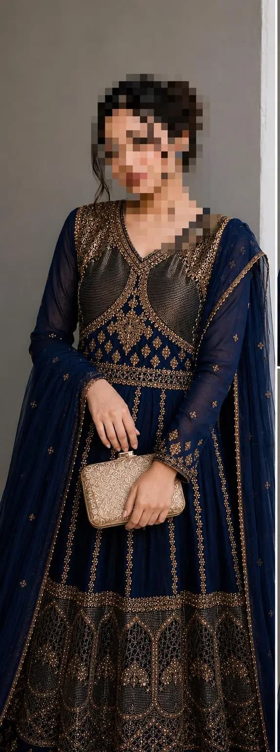 navy blue maxi not used