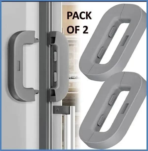 Premium Quality Fridge Lock | Baby Safety Refrigerator Door Lock with Self-Adhesive Double-Press Unlock System