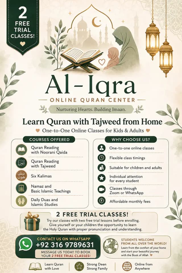 Online Quran Classes – Learn Quran with Tajweed from Home