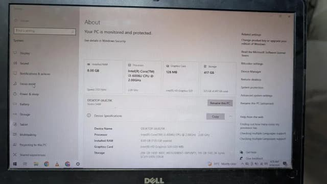 Dell P75G Laptop 6th Generation best for online Work