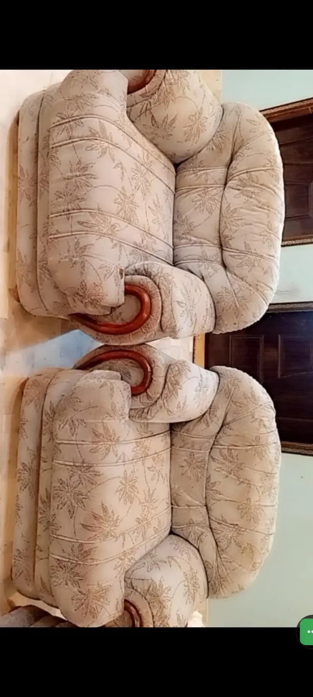 velvet 7 seater sofa set