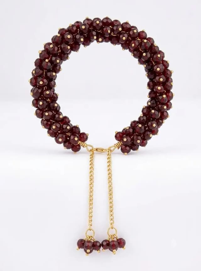 Gajra Bracelet Elastic and chain