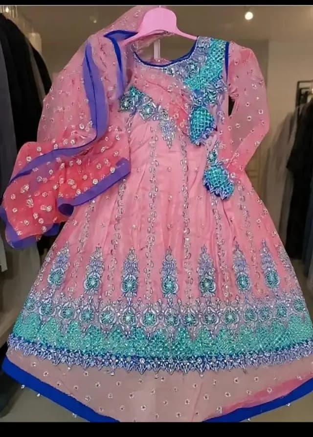 Pink 3 Piece Fancy Maxi Frock