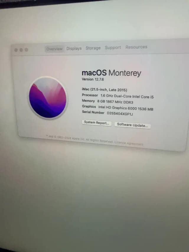 Apple iMac 21.5-inch Late 2015