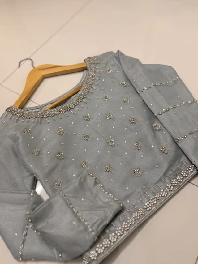 lehenga blue with choli