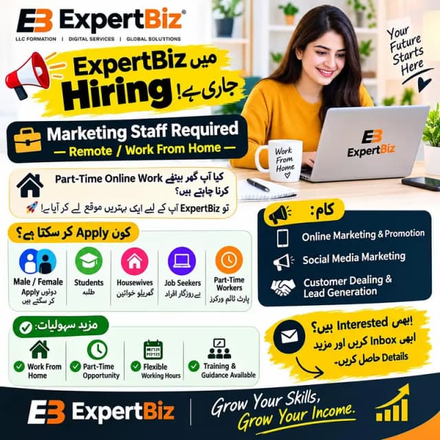 Need Male Females Marketing Staff