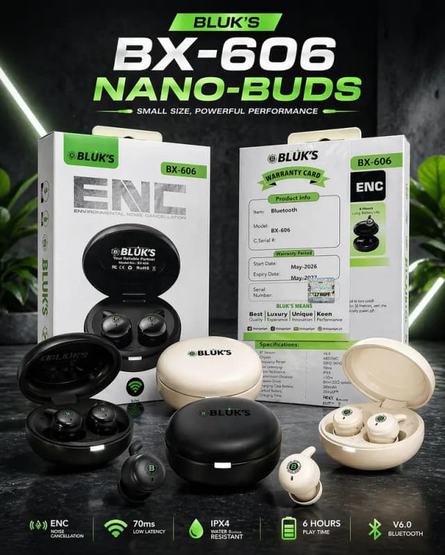 bluks bx-606 Nano EarsBuds