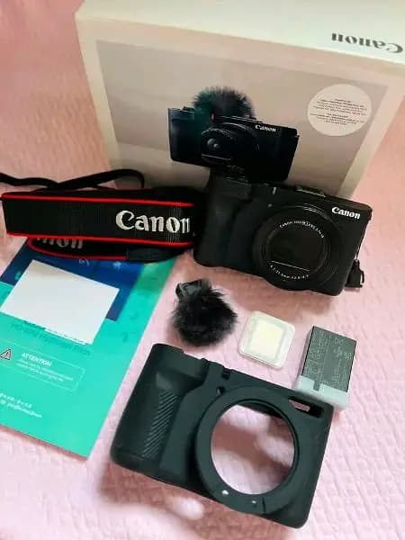 Canon PowerShot V1 Vlogging my WhatsApp No O3//26=745//858=4