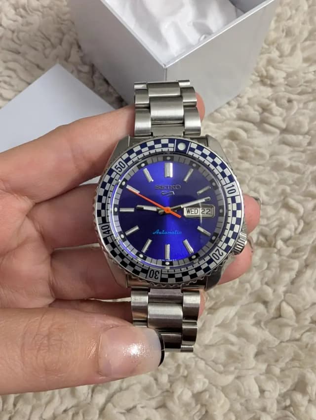 Brand New Seiko 5 Automatic Sports Blue Dial Men Watch