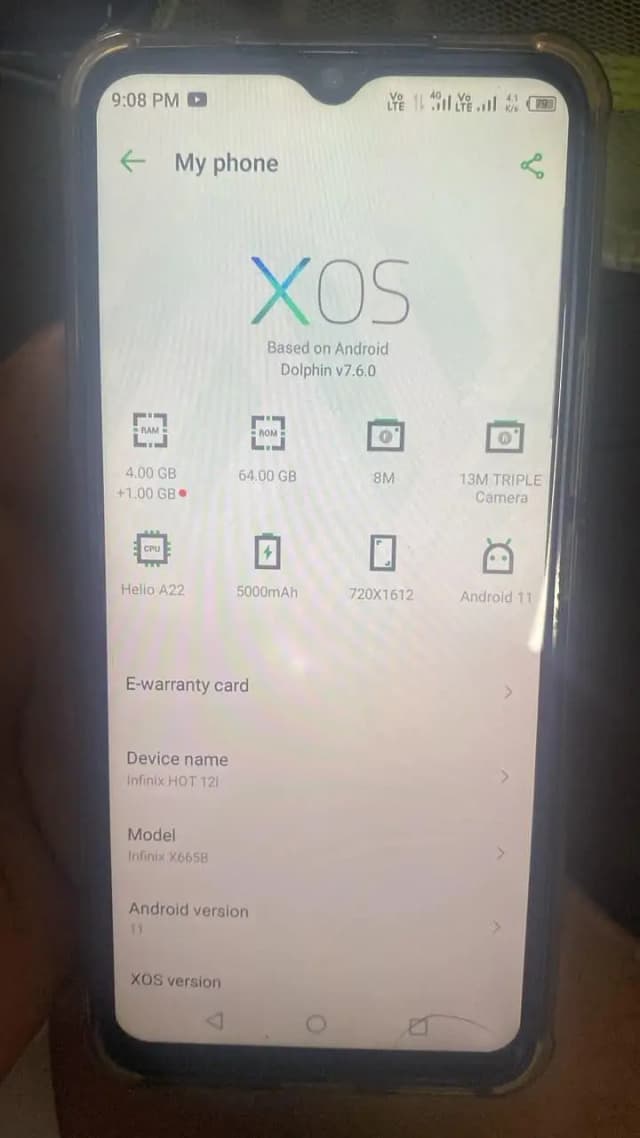 Infinix Hot 12i 4/64 official PTA Only Mobile