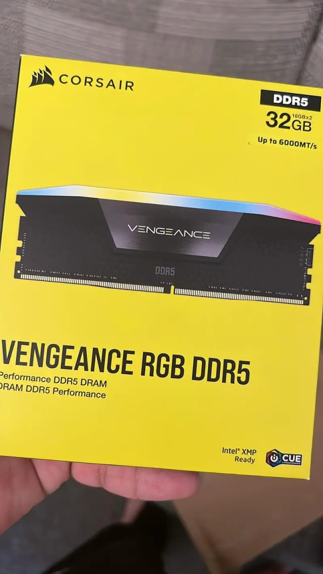 Corsair Vengeance RGB DDR5 32GB (16GBx2) 6000MHz RAM