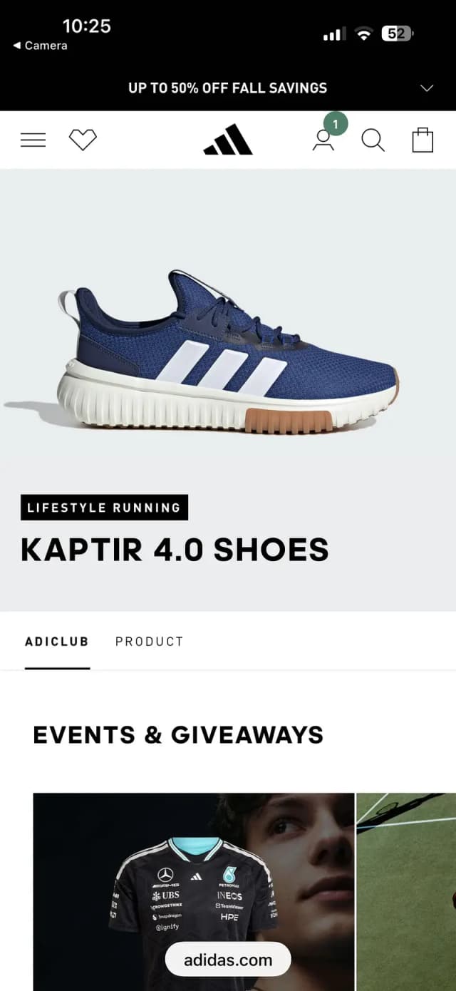 Adidas KAPTIR 4.0 | Bought from USA | Unused