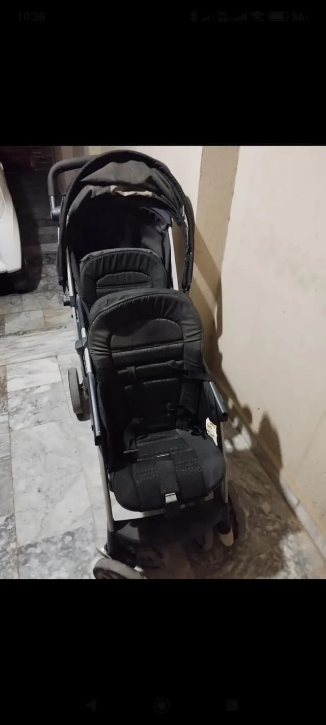Imported Chiccoo Twins Baby Stroller for sale - Excellent condition