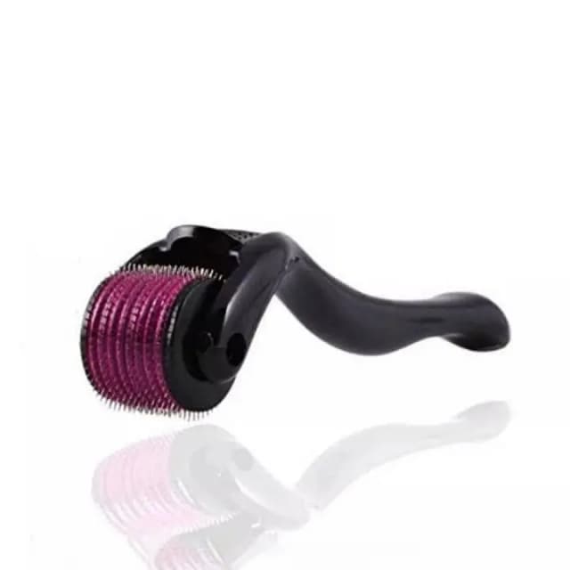 Derma Roller 0.5mm with Hard Acrylic Box| 540 Micro Needles for Hair Growth, Facial Skin Therapy, Anti-Aging, Acne Scars, Wrinkles, and Stretch Marks Removal| Skin Care Beauty Tool for Men an