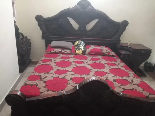 Double Bed+Side table+ dressing+Wardrobe