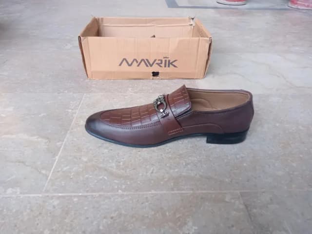 MAVRIK Brown Men's Formal Loafers - Size 44