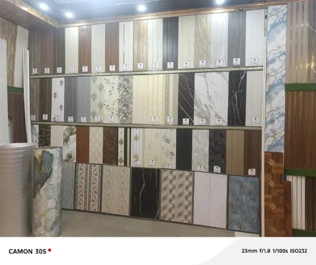 PVC wall panel-Media wall-Pvc wallpaper-Pvc ceiling-Wpc Fluted panel