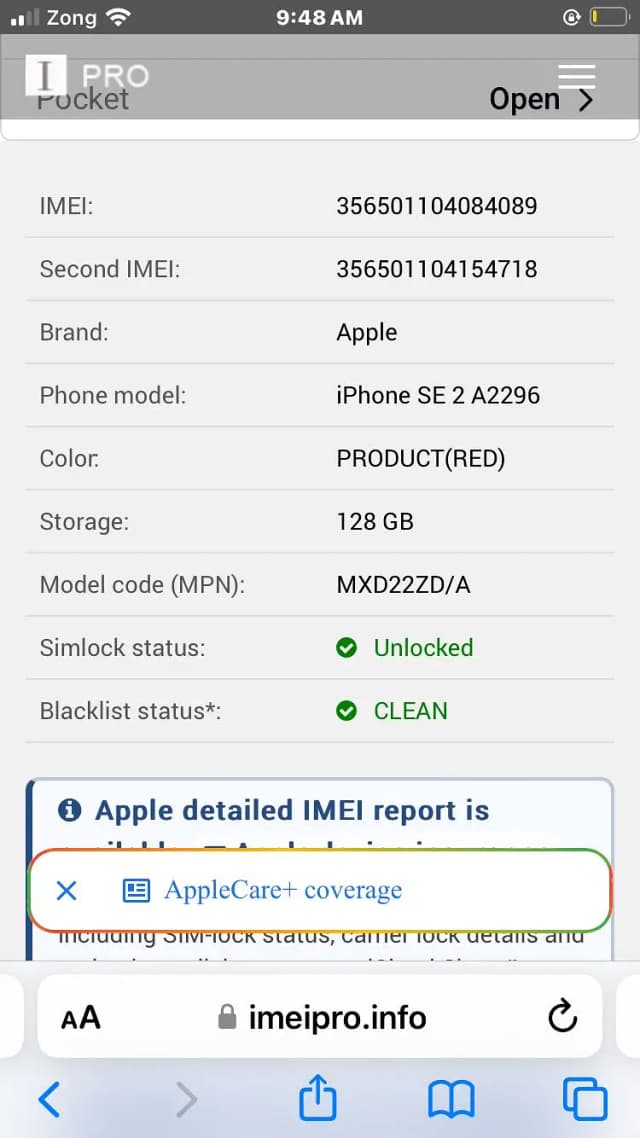 Apple iPhone SE