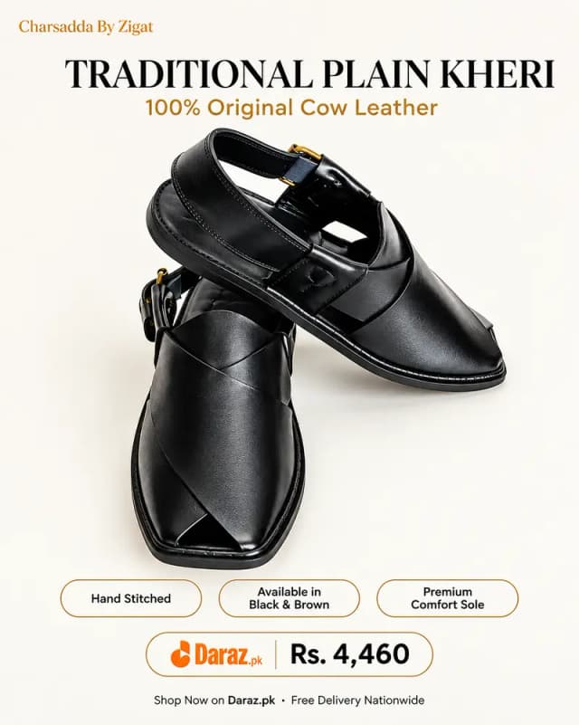 Premium Peshawari Chappal & Shoes | Genuine Leather | Cargo Available