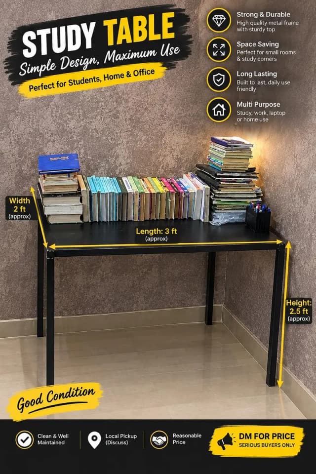 Heavy Duty Study Table | Premium Quality