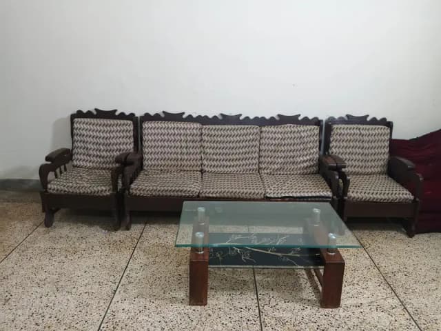 Antique Old Wood Sofa Set - Like New Condition - Rs. 25,000 Final