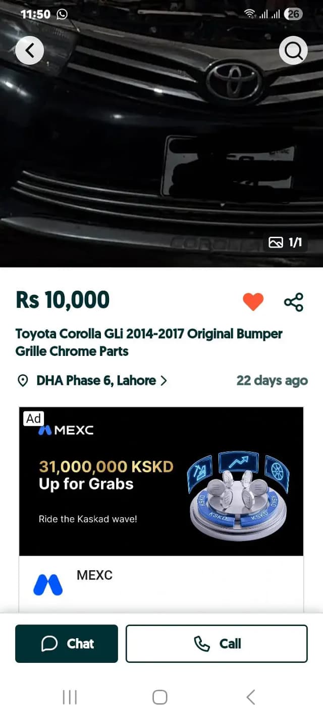 convert Toyota corolla gli to facelift