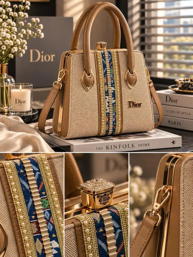 Dior Unique Frame  Hand Bag for Girls