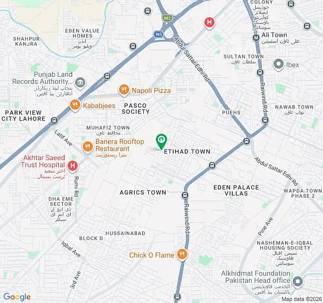 5.33 Marla Commercial Plot for Sale Etihad Town Phase 1, Lahore