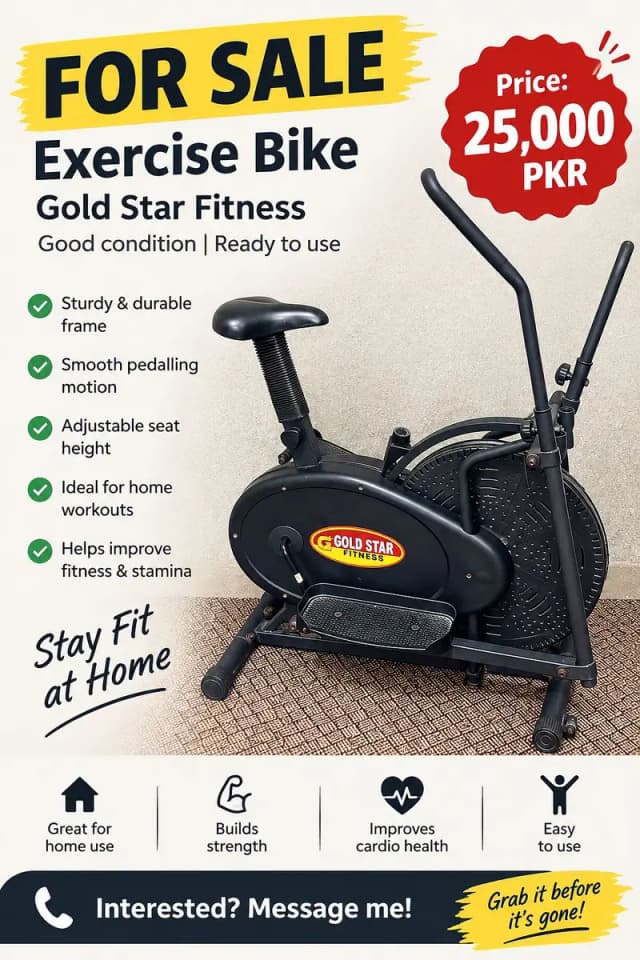 Gold Star excercise Cycle