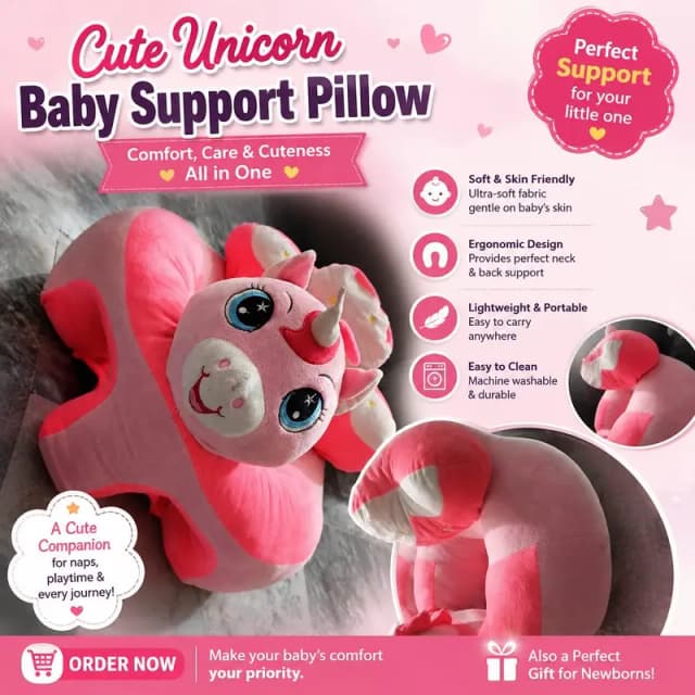 Cute Unicorn Baby Support Seat