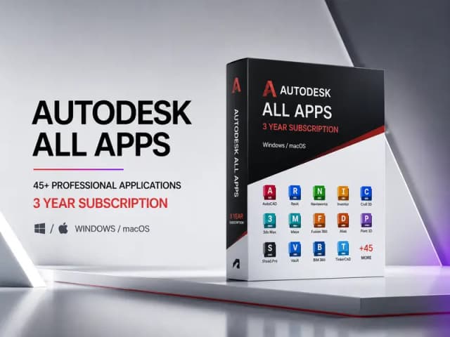 Autodesk All Apps – 3 Year Subscription | 45+ Premium Apps
