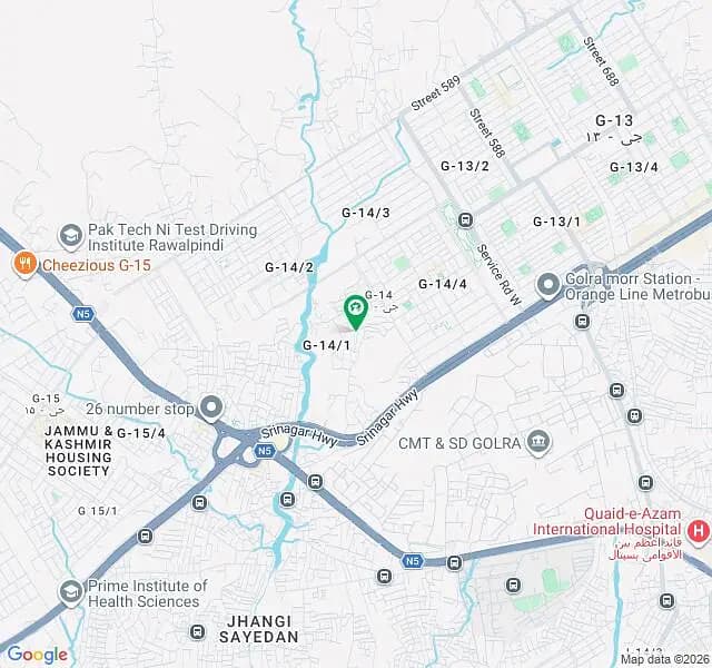 G-14/1 Prime Location Plot For Sale.