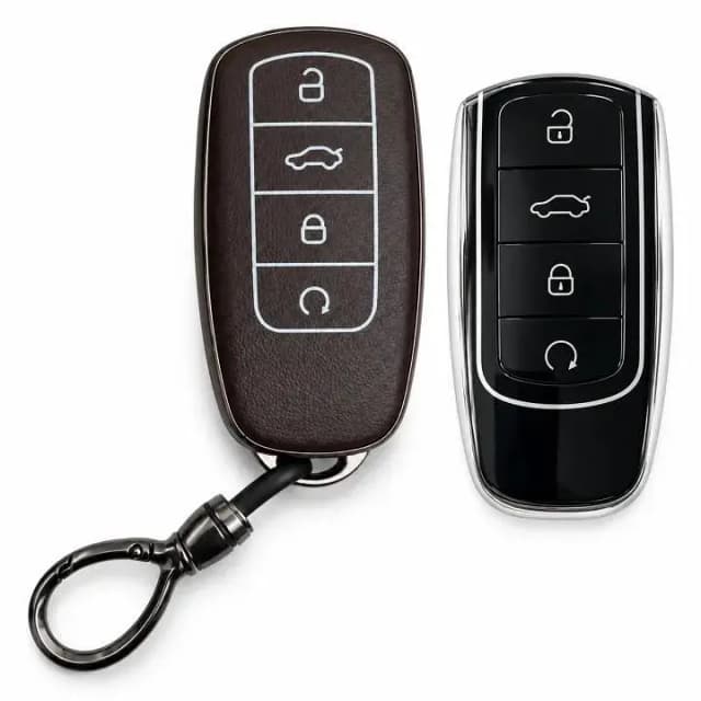 TPU Key Cover for Jaecoo J7 / Omoda E5 / Chery Tiggo 8 Pro with Metal Keychain | Car Key Protector Case