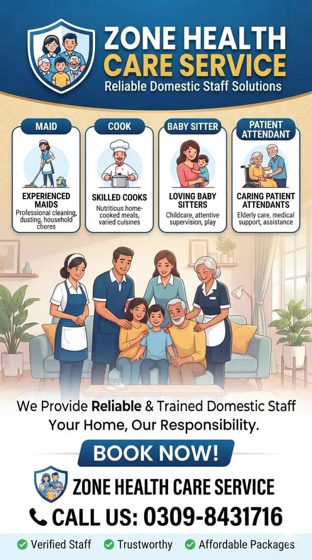 Maids , Couple , House maid , Baby Sitter , Nurse, Nanny , Drive, Chef
