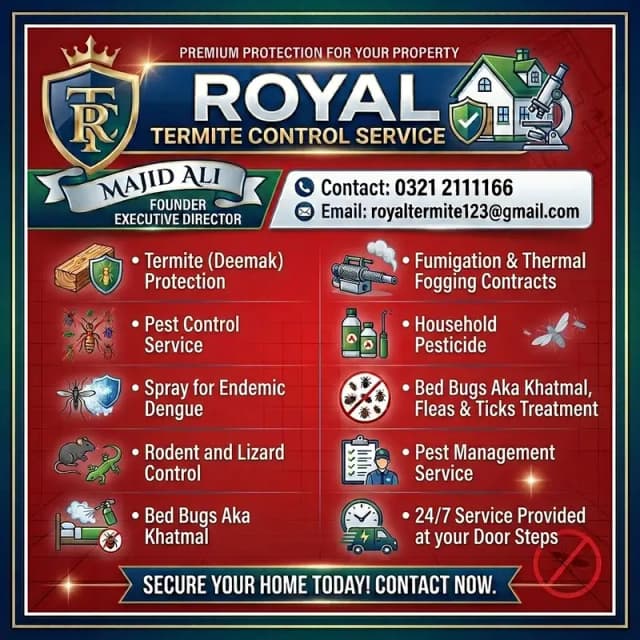 Termite Control - Pest Control - Dengue Spray - Fumigation & Deemak