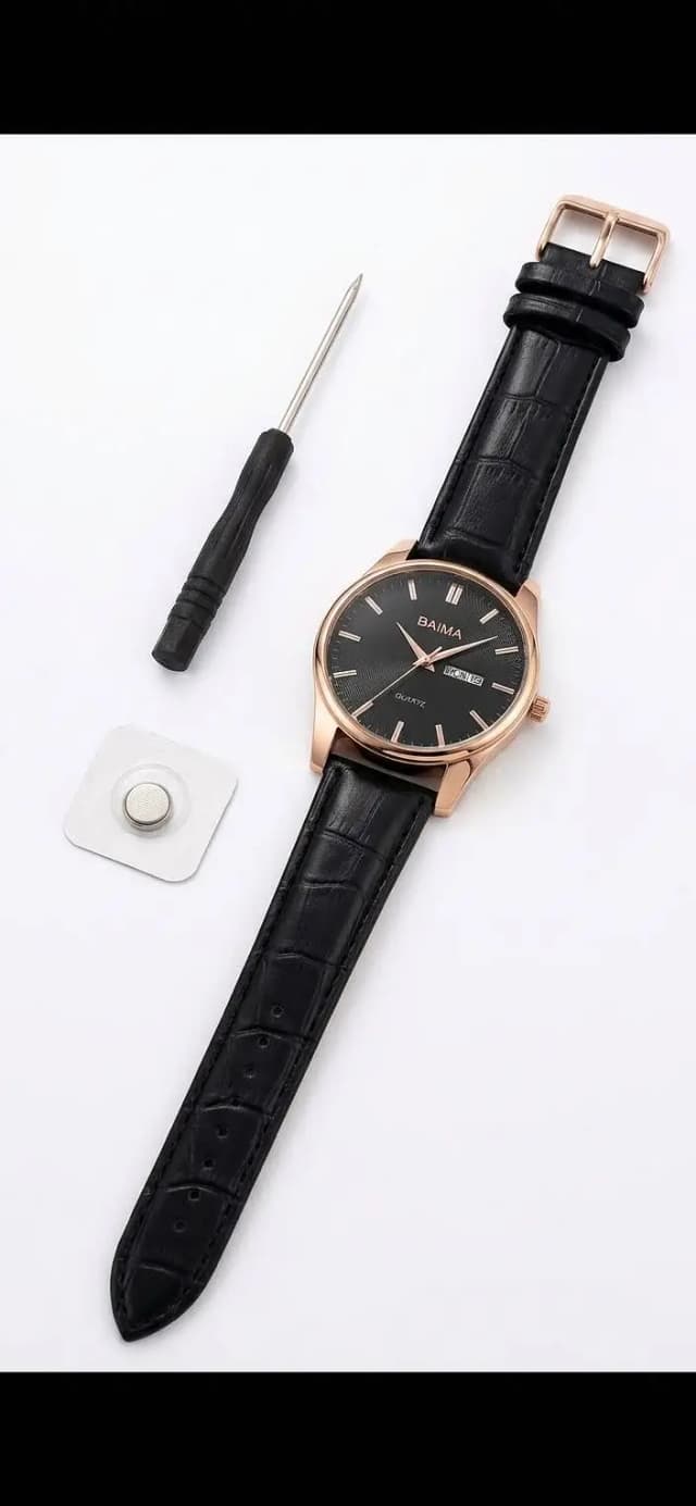 Dual Calendar Men Watch - Premium Quality
