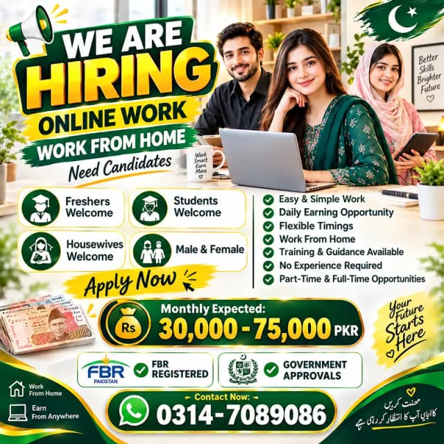 Typing job / Data Entry Job / Assignment Job / Online Job / Part Time