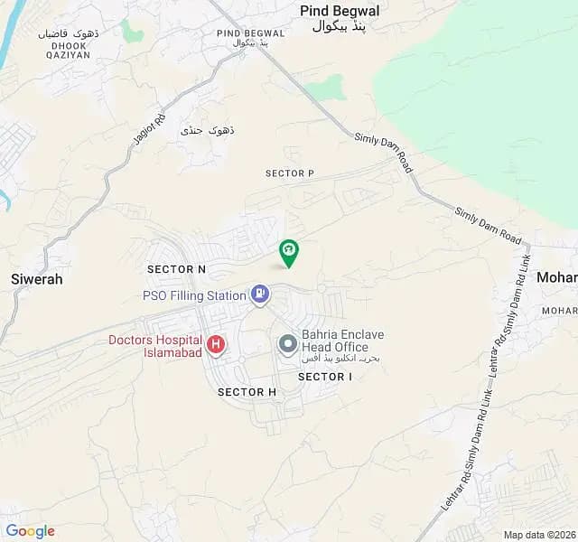 Bahria Enclave Sector (L) 500sqyd Excellent Location Plot Available For Sale At Very Reasonable Price.