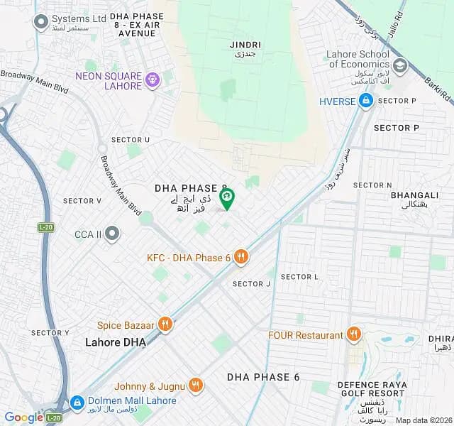 Reserve A Centrally Located Prime Location Residential Plot Of 2 Kanal In DHA Phase 8 - Block T