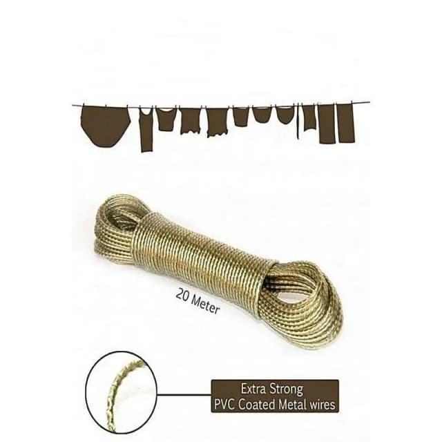 T  Pvc Coated Clothesline Rope Wet Cloth Laundry Rope